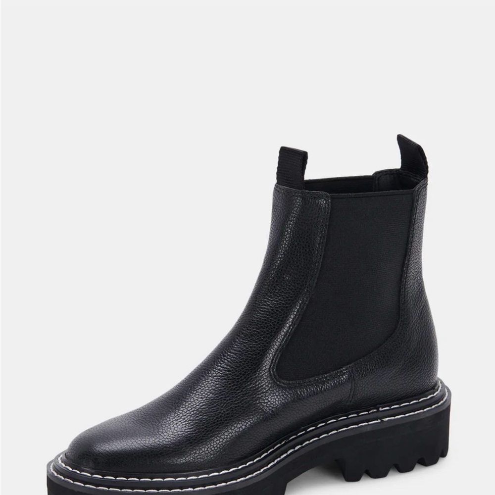 Dolce Vita Moana H20 Onyx Leather Boots - Picture 5 of 6